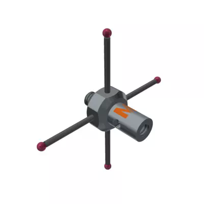 4cestný dotek M2 rubínová kulička Ø1,0 mm 04-M2-R1-L20-ML6/7,5-SWC0,7-BS3 MITUTOYO (K650157)