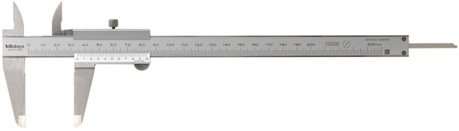 530-123: Analogové posuvné měřítko s Noniem MITUTOYO 0-200/0,02mm
